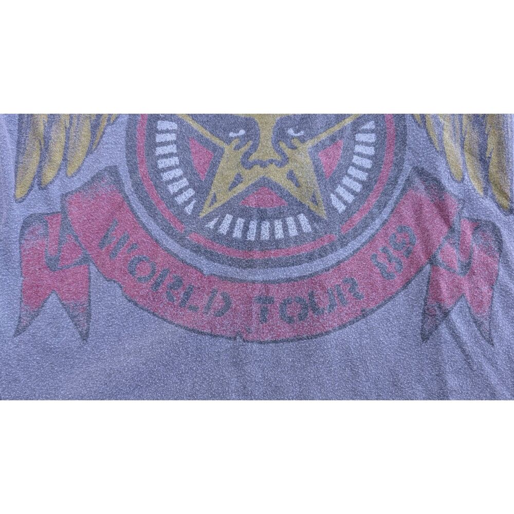 VTG. Y2K Men's OBEY World Tour 89 Eagle Made in USA Graphic Cotton T Shirt, Sz S - Picture 3 of 8